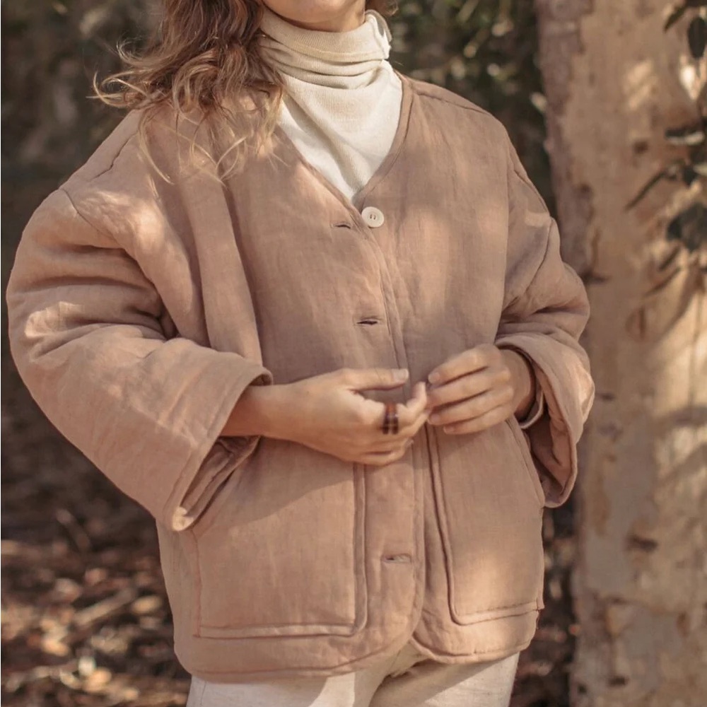 Ozma Wolfe Coat in Rose